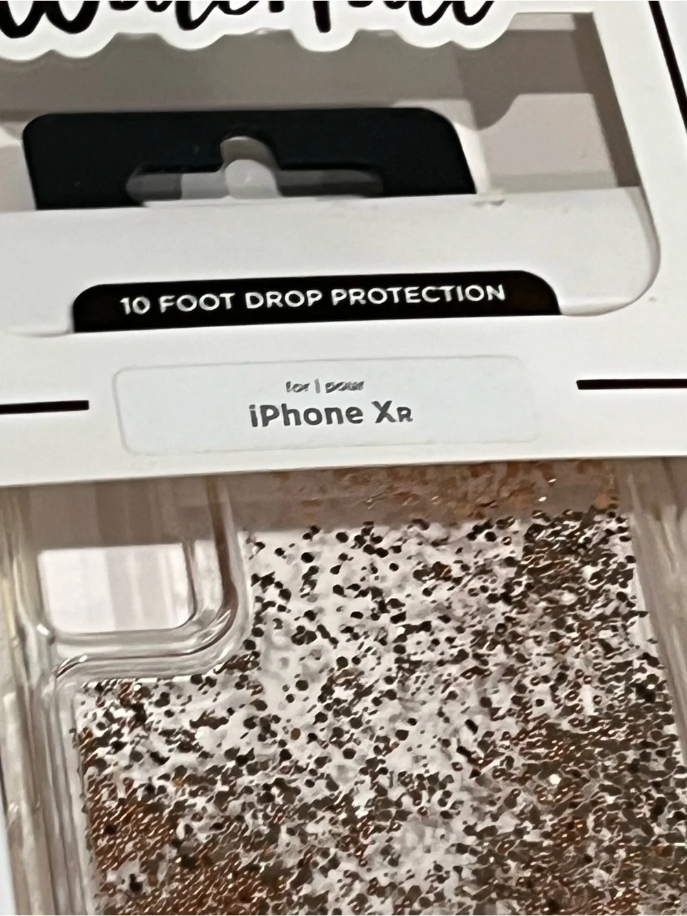 case-mate Waterfall Glitter Liquid Phone Case - Rose Gold new